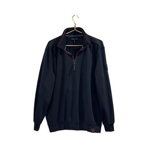Casa Moda Half-Zip Pullover Navy Blue